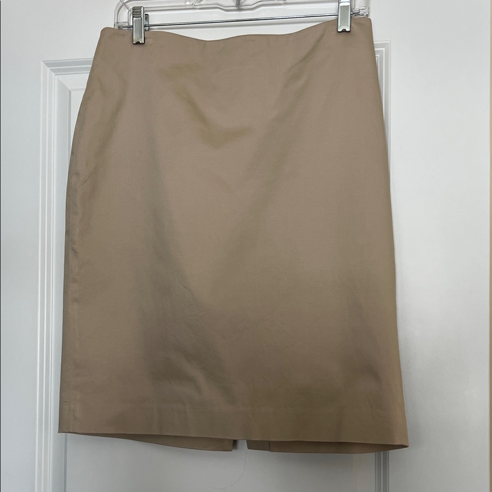Ann Taylor Classic Tan Pencil Skirt